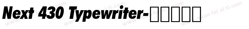 Next 430 Typewriter字体转换